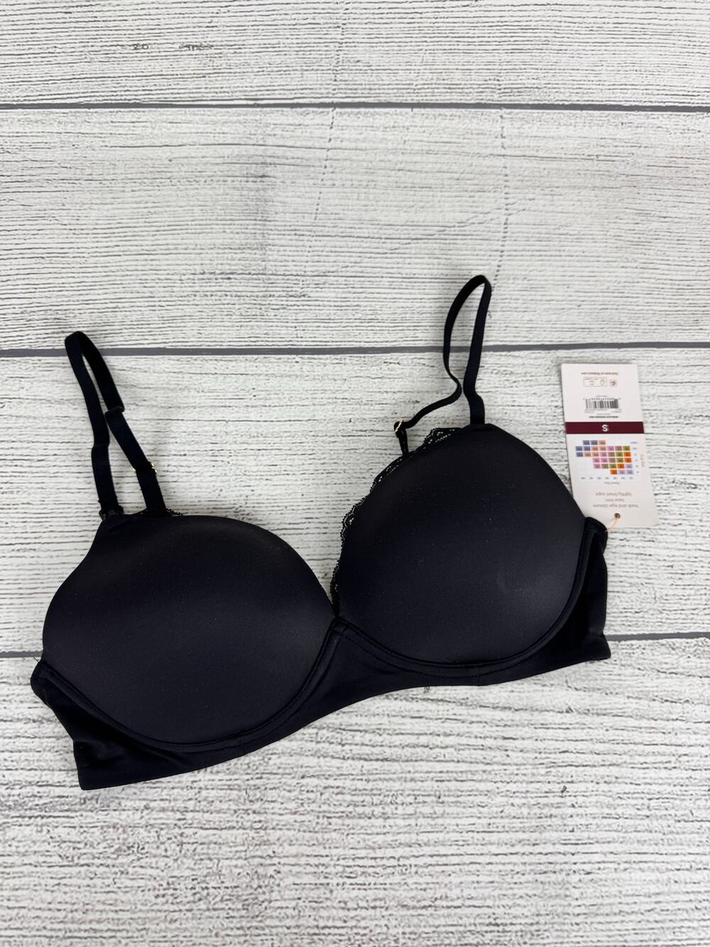 Joyspun Women's Black Wire Free Nursing Bra Size Small